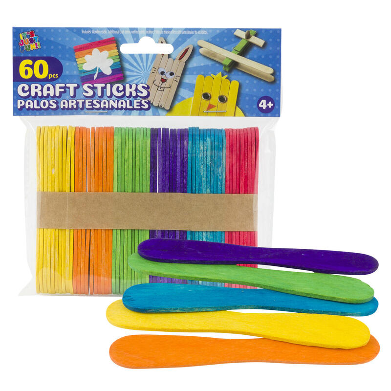 Craft Sticks 60pk Multi Colour: $5.50
