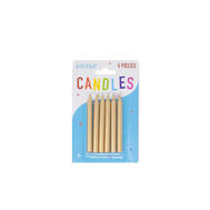 Party Candles Metallic Gold: $3.00