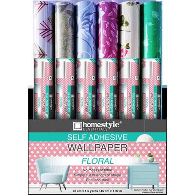 Homestyle Essentials Self Adhesive Wallpaper Floral