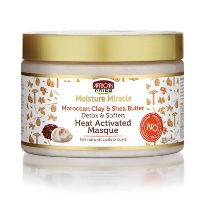 African Pride Moroccan Clay & Shea Butter Heat Activated Masque 12 oz: $22.01