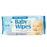 Baby Love Personal Care Baby Wipes Soft Scent 80 ct: $0.00