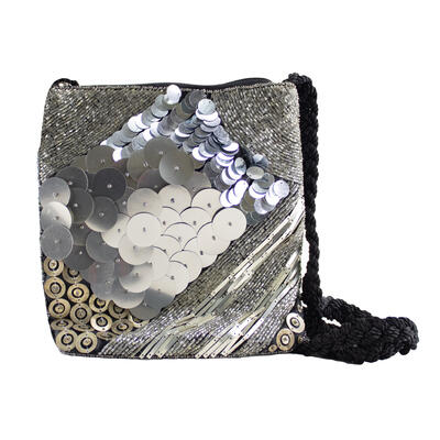 Metallic Sequin Crossbody: $20.00