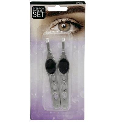 Eyebrow Tweezers with Textured Grip