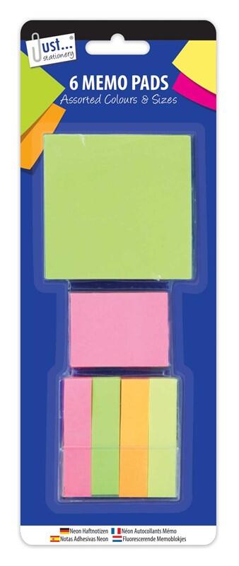 Neon Sticky Notes Asst Colors: $5.00