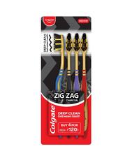 Colgate Charcoal Zigzag Tooth Brush 4 count: $0.00