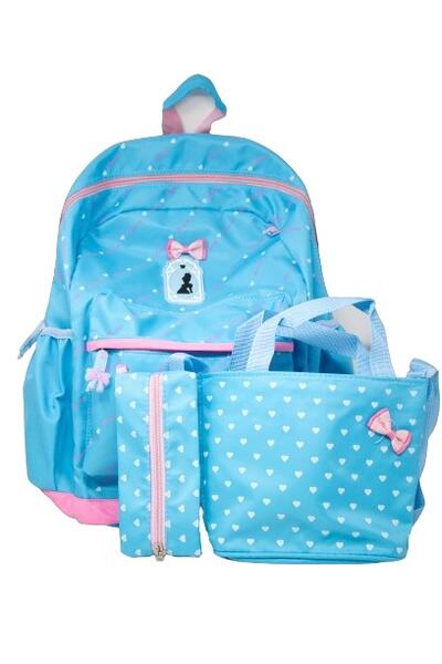 Baby Blue Backpack Set 3pcs