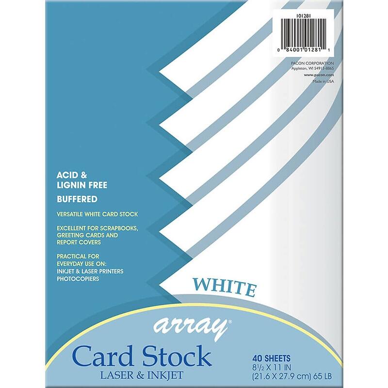 White Card Stock 40shts