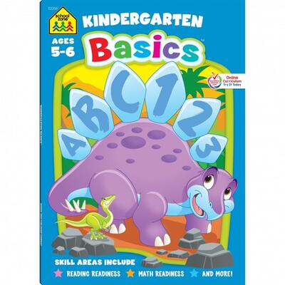 School Zone Workbook kindergarten Basics  Ages 5-6