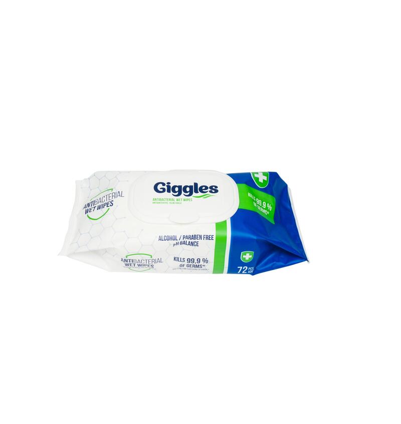 Giggles Antibacterial Wipes 72ct: $2.00