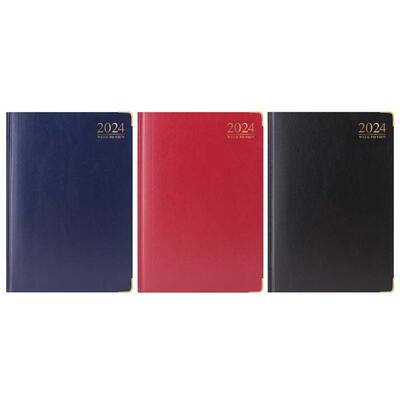 A4 WTV Padded Casebound Diary Gilt-Edge