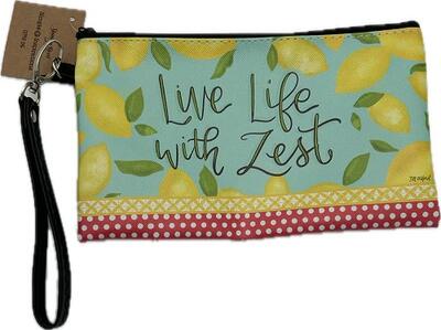 Live Life With Zest Cosmetics Bag