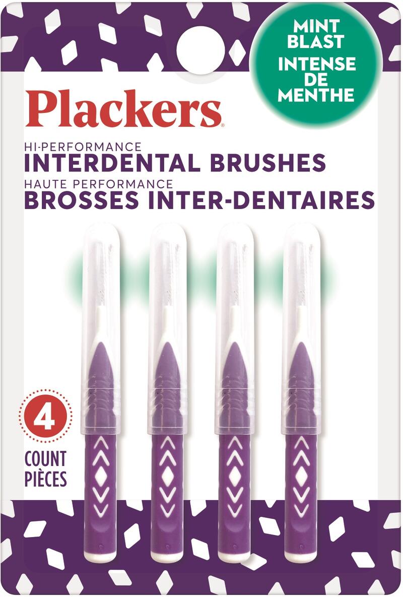Plackers Interdental Brushes Mint Blast 4 count: $5.00