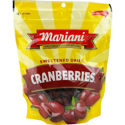 Mariani Sweetened Dried Cranberries 4oz: $7.00