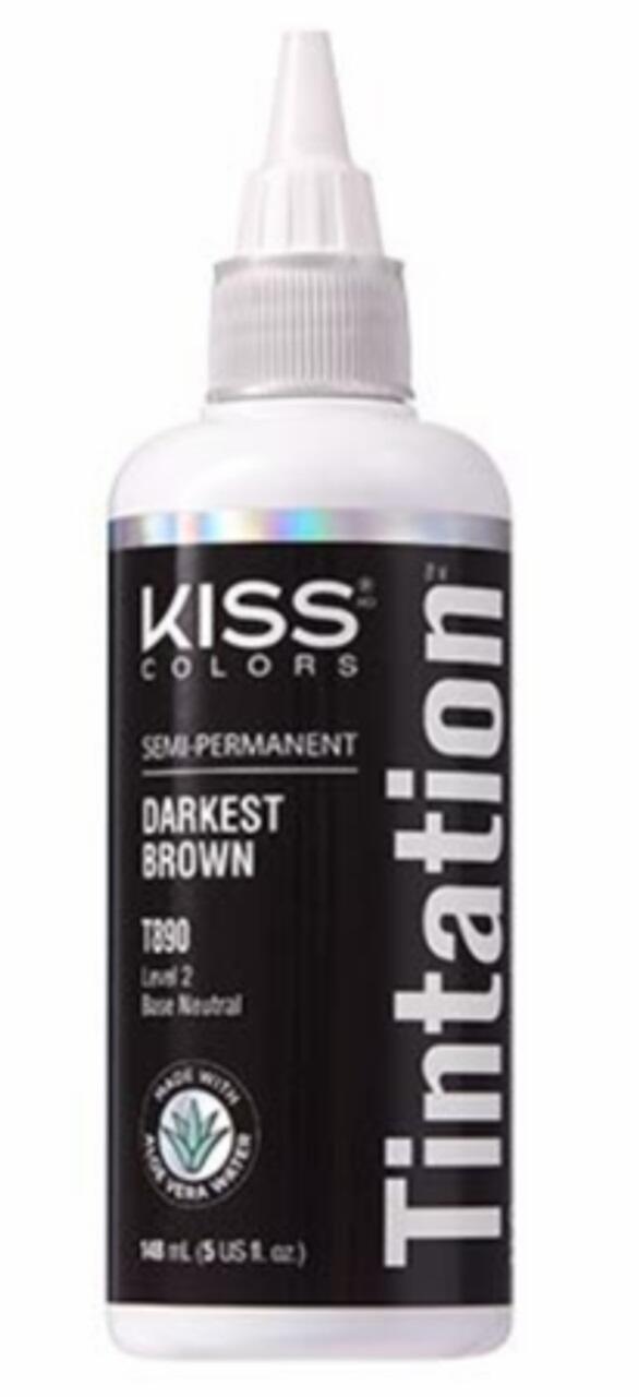 Kiss Colors Tintation Semi-Permanent Darkest Brown 5oz: $10.00