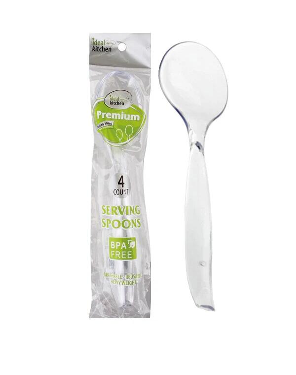 Ideal Dining HD Clear Serving Spoon 4 count