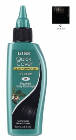 Kiss Quick Cover Semi-Permanent Jet Black 3.5oz: $19.00