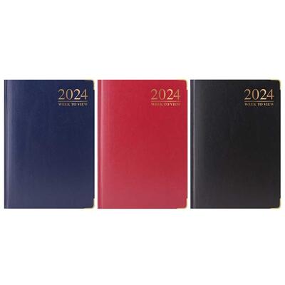 A6 Padded Casebound Diary Gilt-Edge
