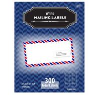 Bazic White Address Labels 1'' X 2 5/8