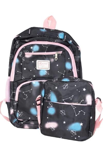 Black Backpack Set 3pcs