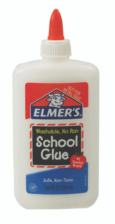 Elmers Washable School Glue White 8oz
