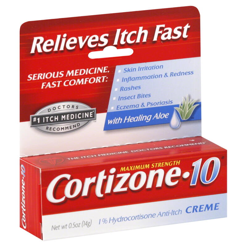 Cortizone 10 Maximum Strength Anti-Itch Creme with Healing Aloe 0.5 oz: $13.50