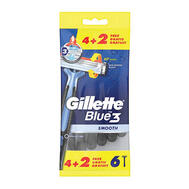 Gillette Blue 3 Smooth 6ct: $0.00