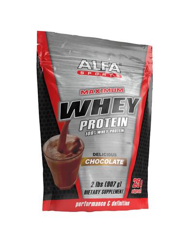 Alfa Vitamins Maximum Whey 100% Chocolate 2lbs