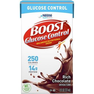 Boost Glucose Control Nutritional Chocolate Flavor 8 oz: $10.50