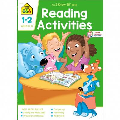 School Zone Reading Activities Workbook 1st And 2 Grade  Ages 6 To 8    64 Pages