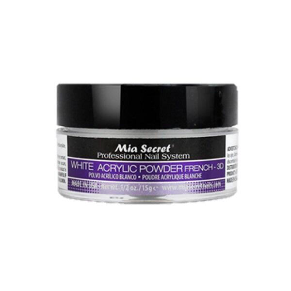 DNR Mia Secret White Acrylic Nail Powder 0.5 oz