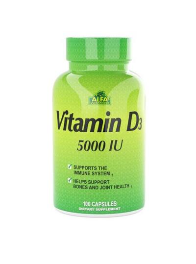 Alfa Vitamins D3 5000 IU 100 pieces
