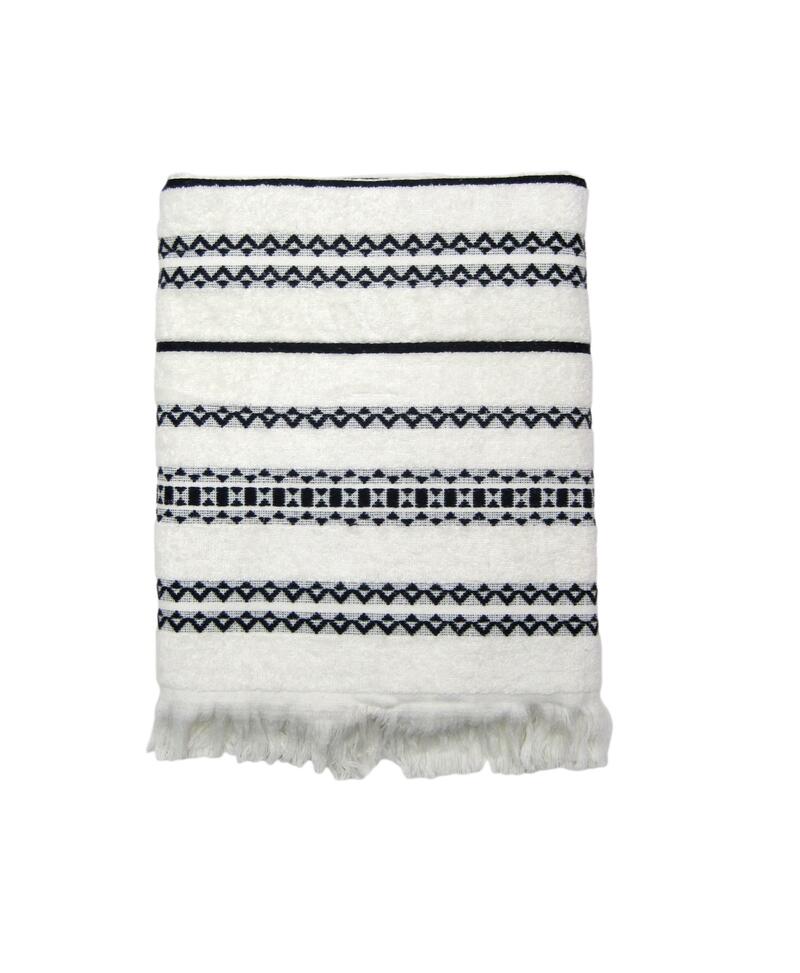 Hand Towel Tribal Chic White Fringe M C Drugstore   73fb058eb4826c63a6eccf7b4ecbe395 