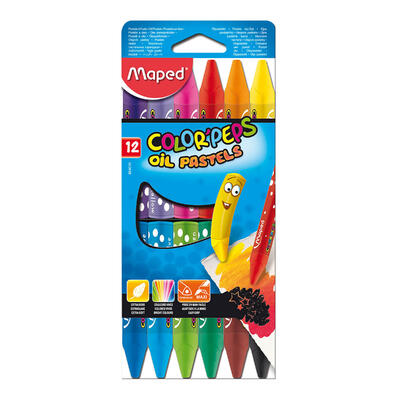 Maped Color Peps Oil Pastels 12ct