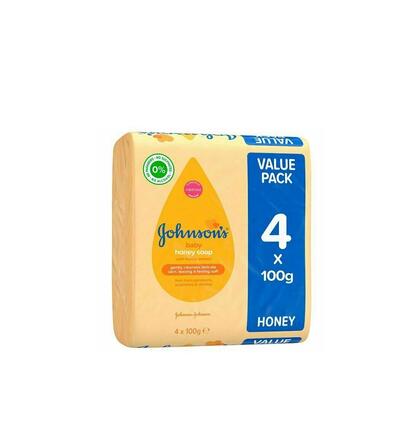 Johnson's Baby Soap Honey 4pk 100g: $8.00