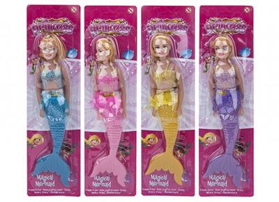 Mermaid Doll 11.5in Asst: $10.00