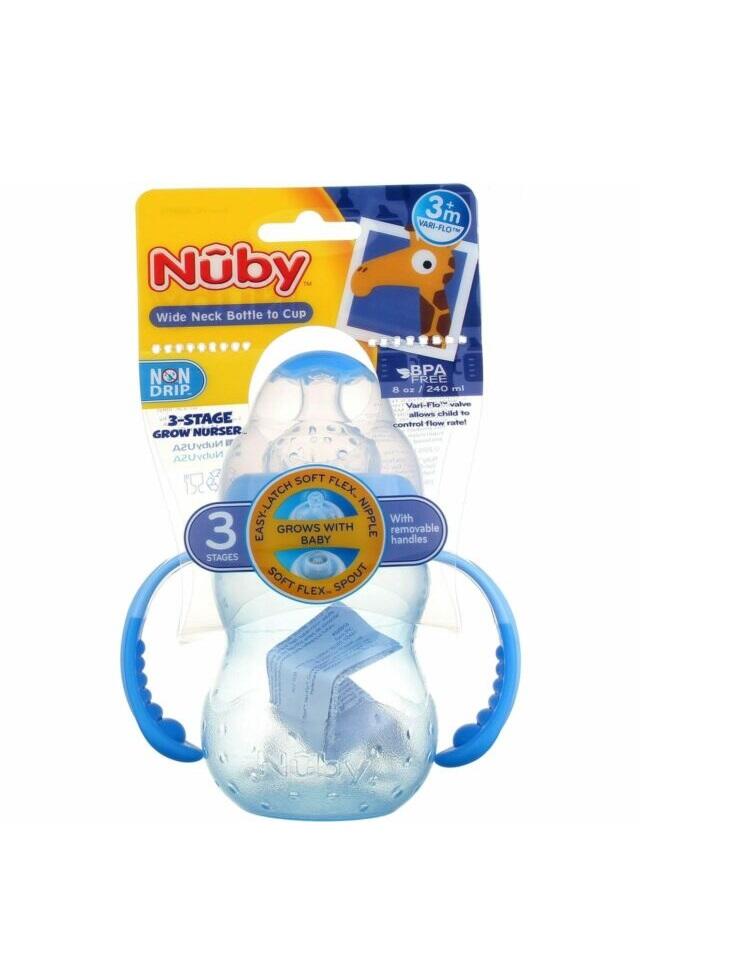 Nuby Baby Bottle with Handles 8oz