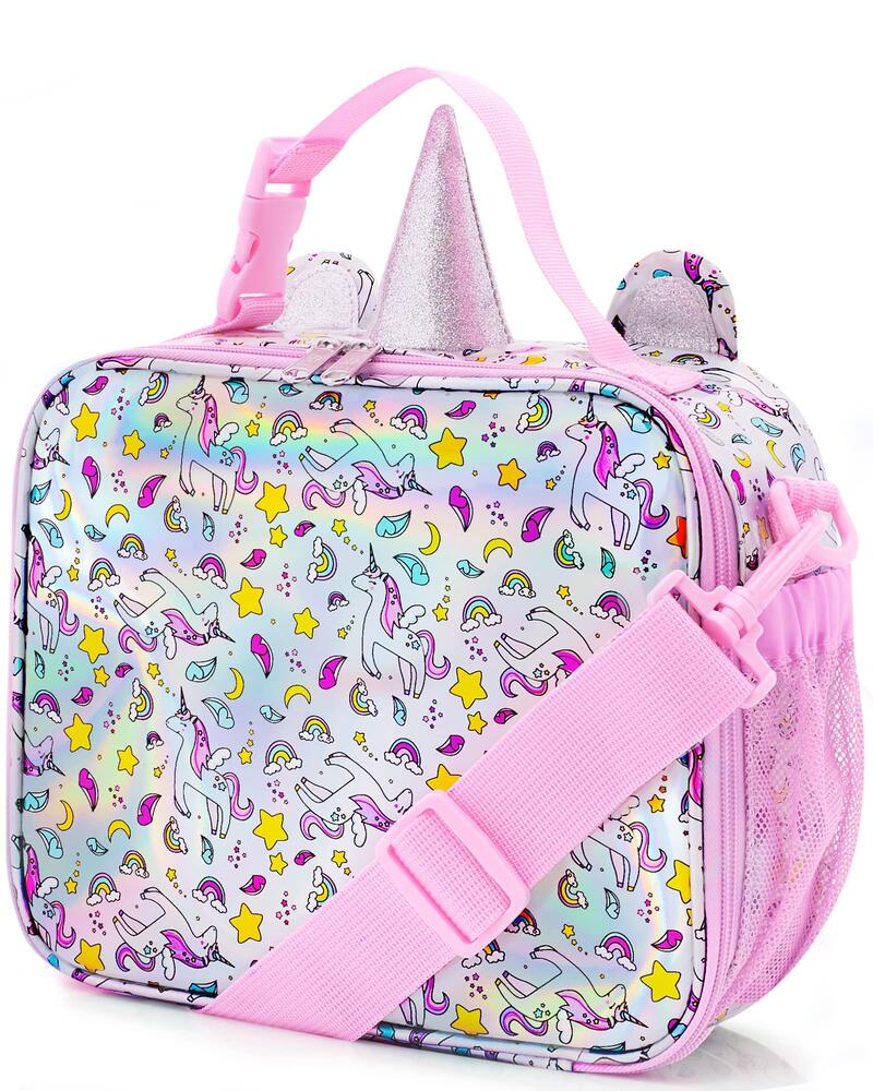 Unicorn Themed Girls Insulated Lunch Box