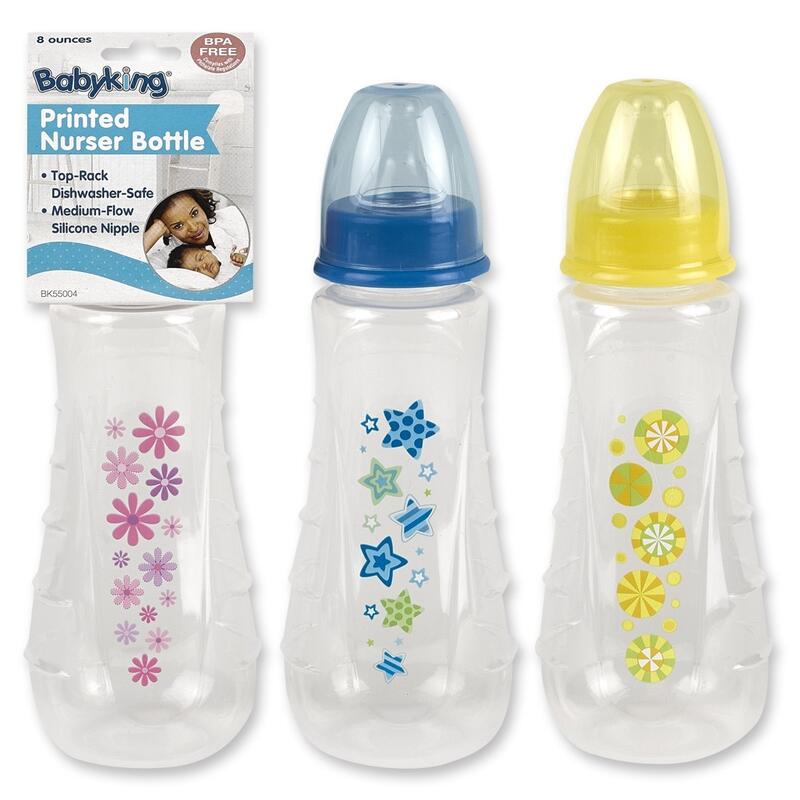 Baby King Printed Nurser Baby Bottle Assorted 8oz 1 count: $6.00