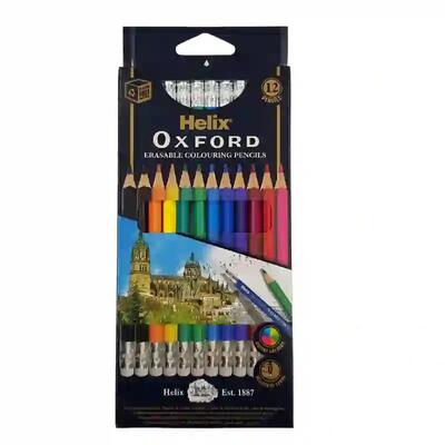 Helix Oxford Erasable Coloring Pencils 12pk