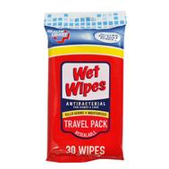 Health Smart Antibacterial Travel Pack Wet Wipes 30 count: $5.00