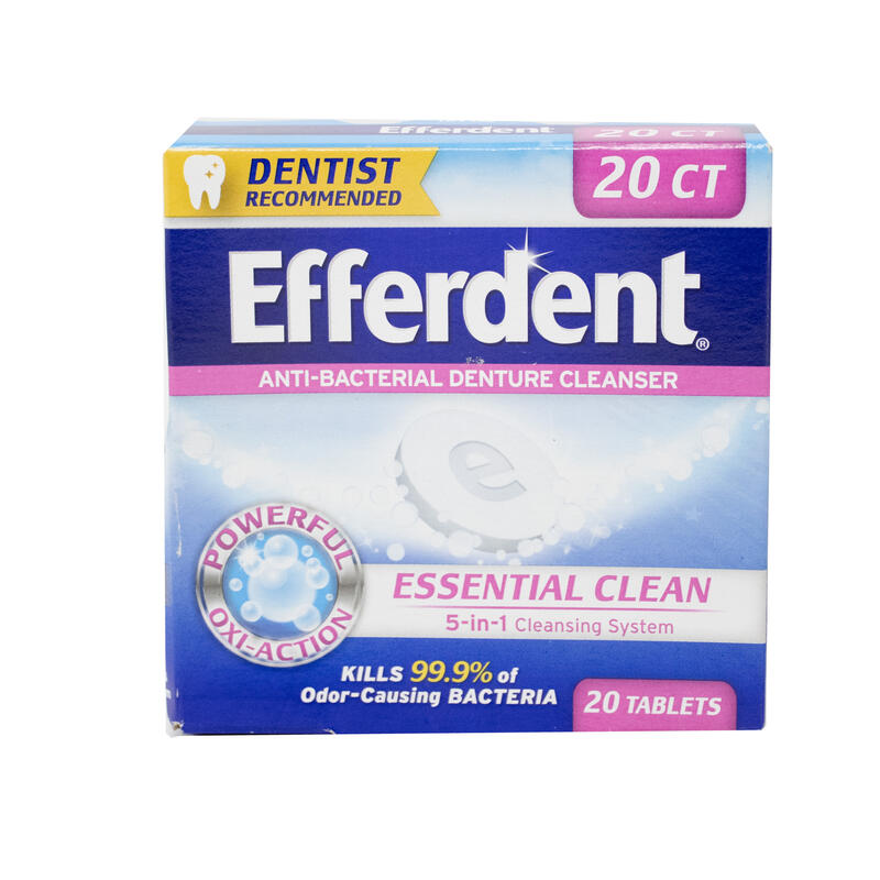 Efferdent Denture Cleanser Tablets 20 ct