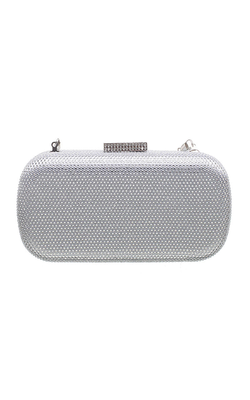 Bessie Classic Studded Oval Clutch Bag: $75.00