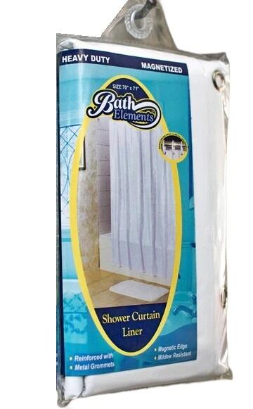 White Heavy Duty Shower Curtain