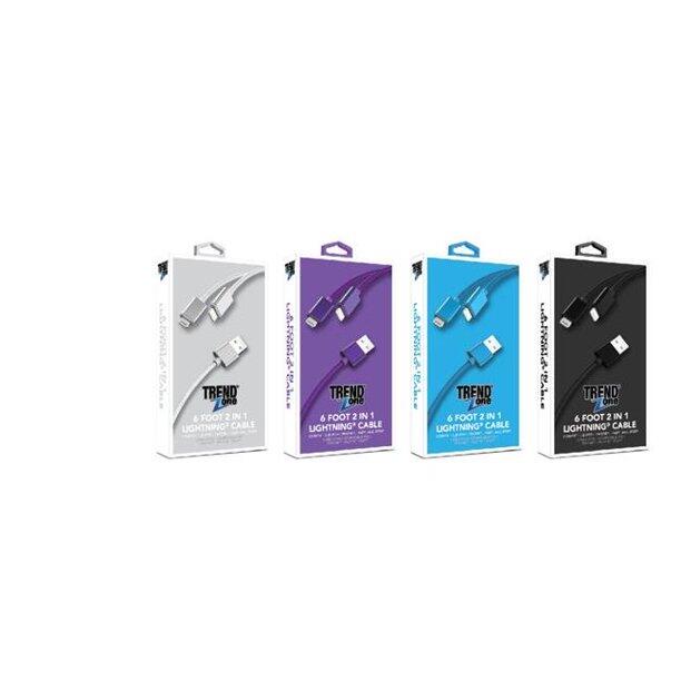 Trend Zone Two Tone Type C USB Cable Assorted 1 ct