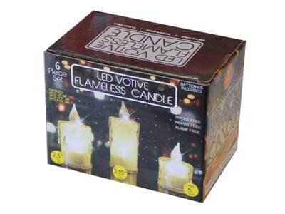 LED Flameless Candle Set 6pk
