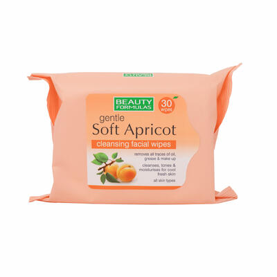 Beauty Formulas Cleansing Facial Wipes Soft Apricot 30 count: $8.00