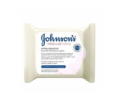 Johnson Micellar Wipes Extra Sensitive 25's
