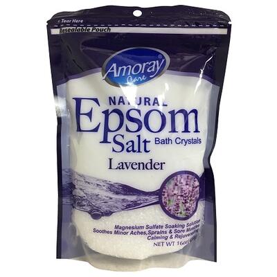 Amoray Natural Epsom Salt Lavender 16oz: $6.00