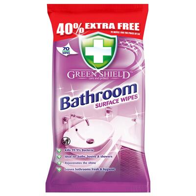 Greenshield Bathroom Surface Wipes 70s