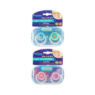 Premia 2pk Baby Night Time Pacifiers: $12.00